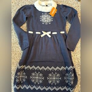 Gymboree Dark Blue Snowflake Dress